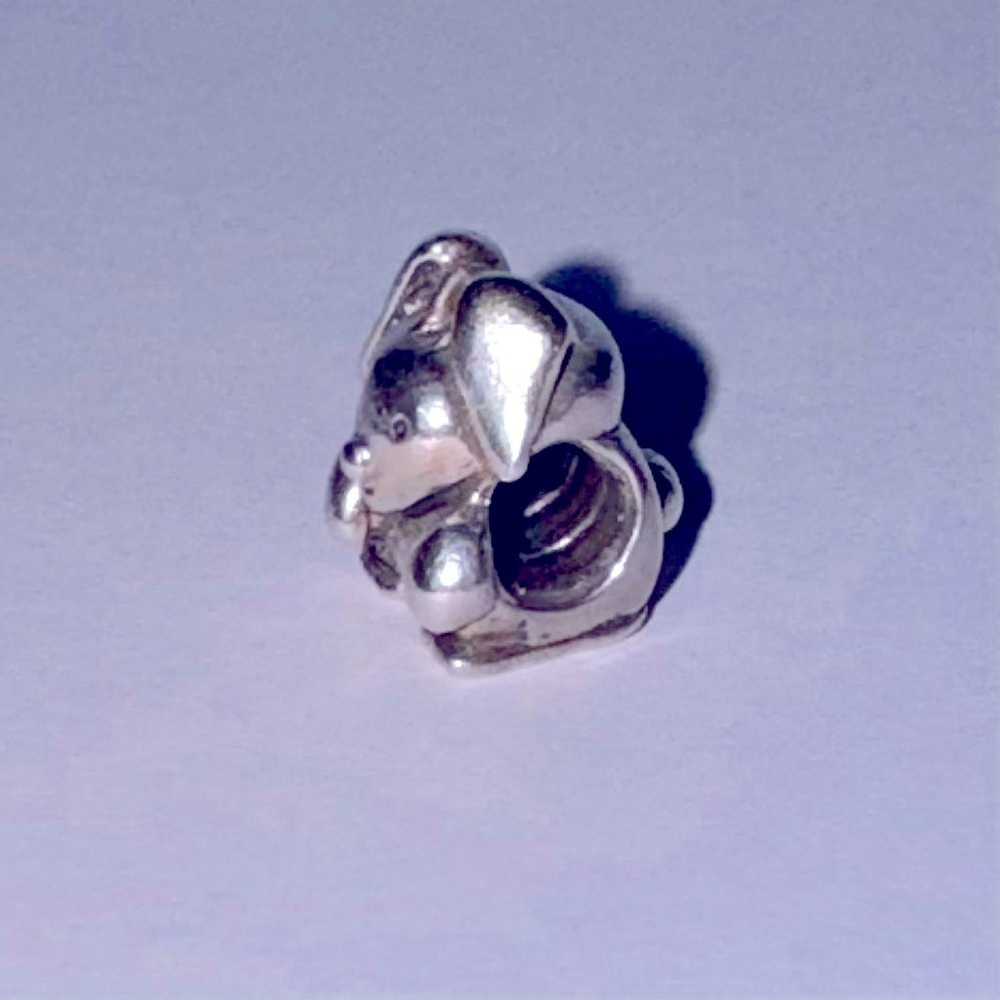 Authentic Pandora Bunny Retired Sterling Silver Charm - Picture 3 of 6